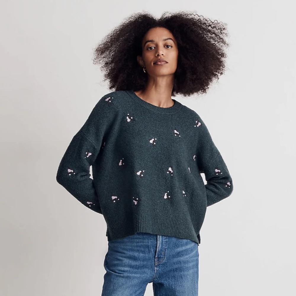 Madewell • Floral Pullover • Heather Spruce